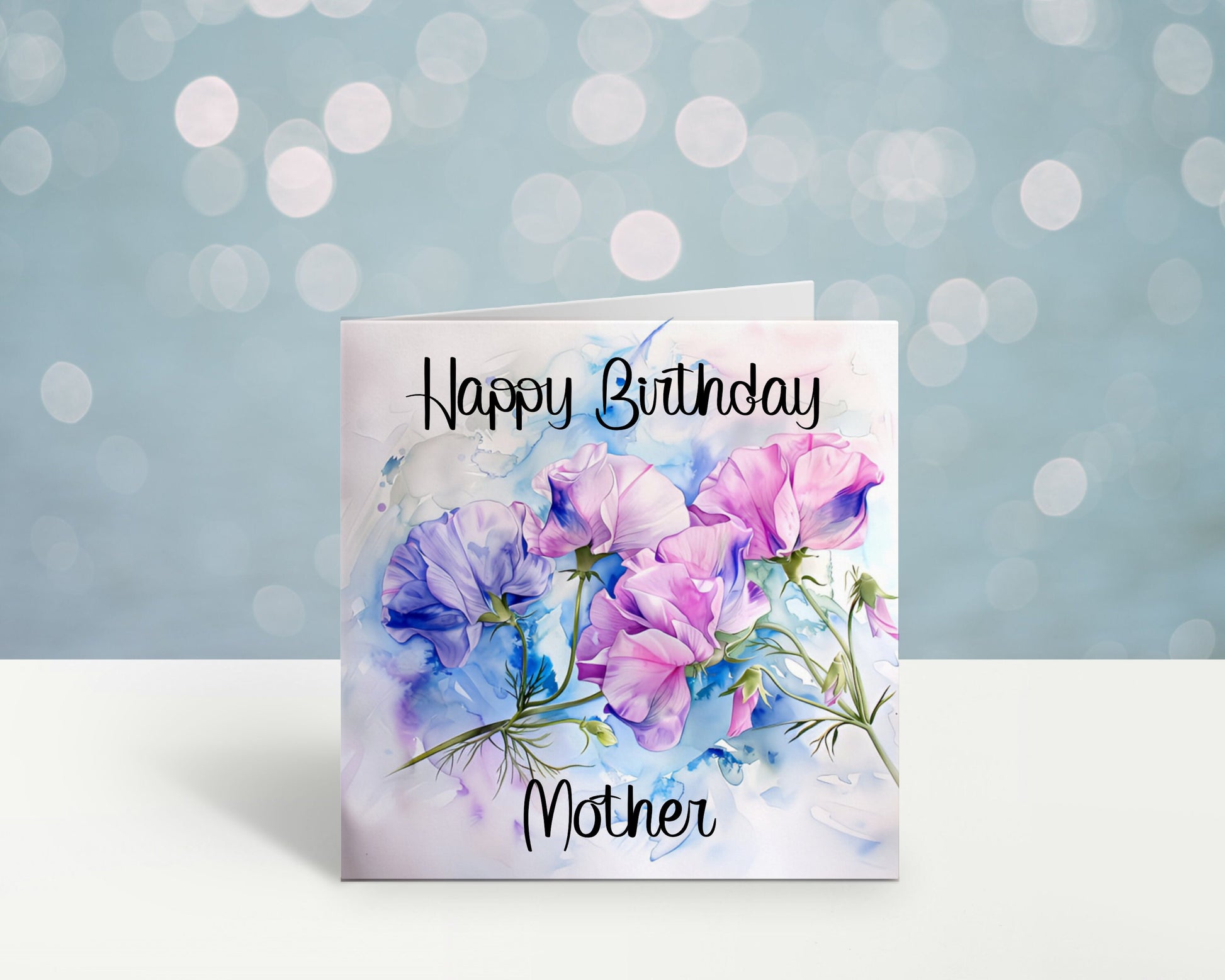 Nannie Birthday Card, Personalised Mum Birthday Card For Her, Sweetpea Birthday Card, Card For Nanny, Card For Grandma, Card For Nan
