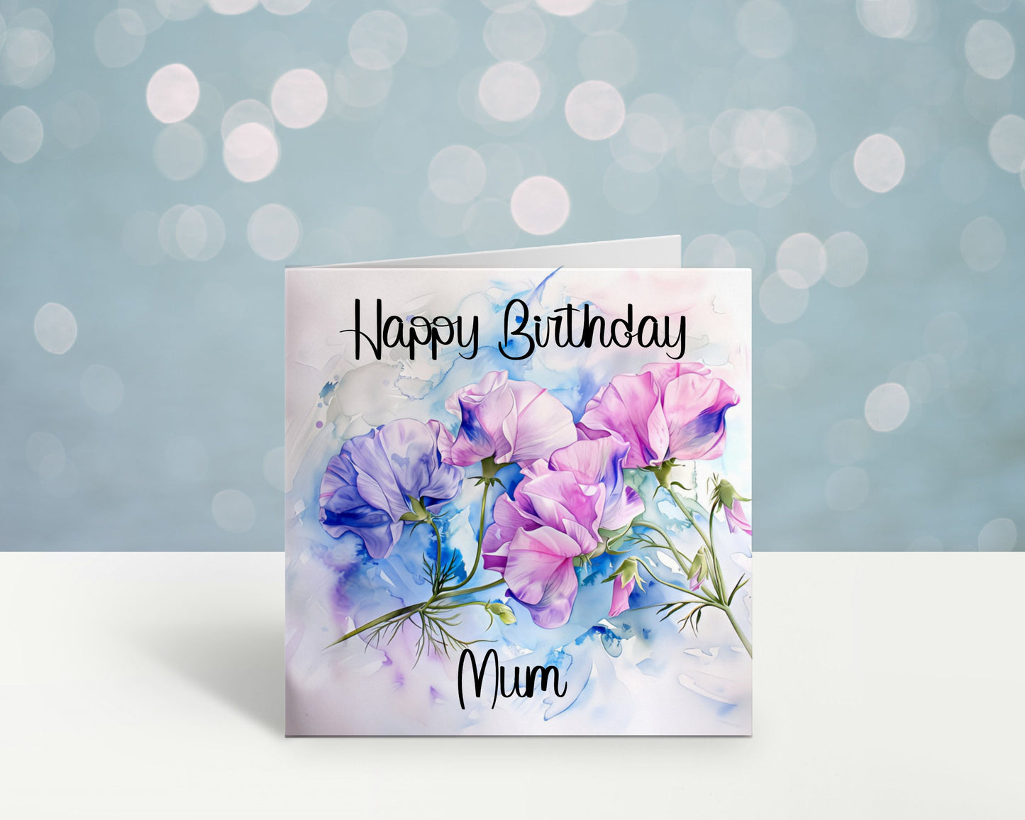 Sister In Law Birthday Card, Personalised Mum Birthday Card For Her, Sweetpea Birthday Card, Card For Nanny, Card For Grandma, Card For Nan