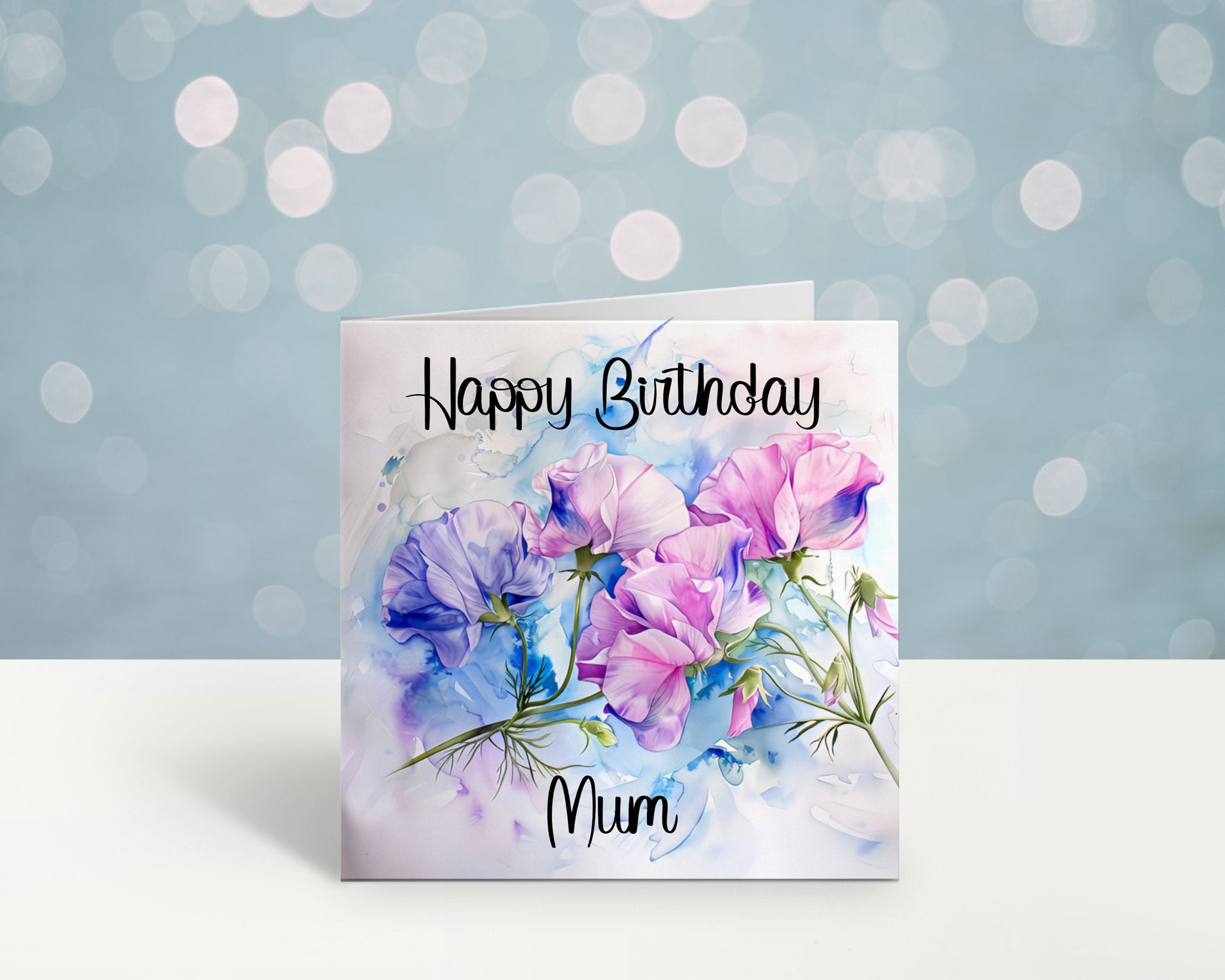 Nan Birthday Card, Personalised Mum Birthday Card For Her, Sweetpea Birthday Card, Card For Nanny, Card For Grandma, Card For Nan
