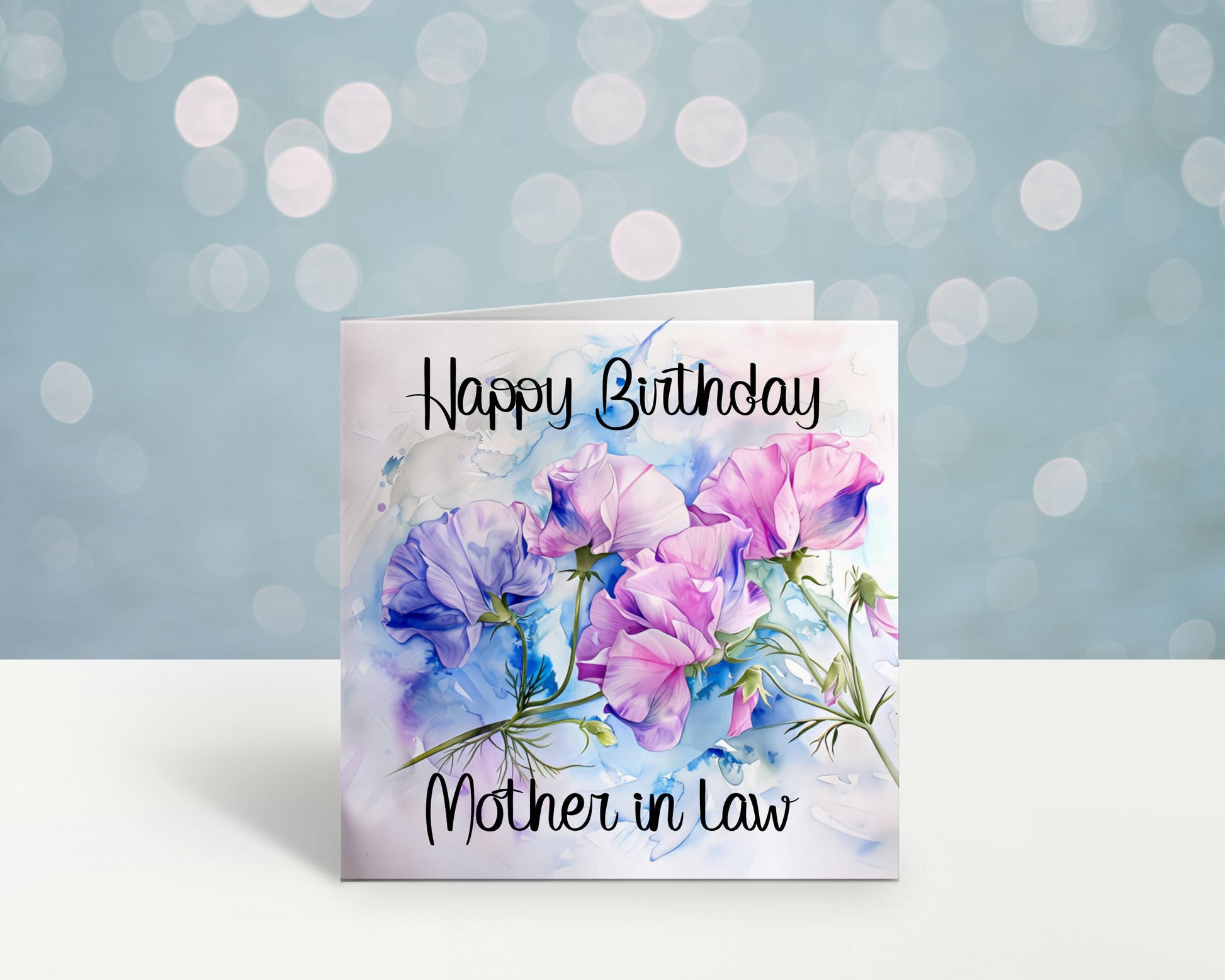 Sister In Law Birthday Card, Personalised Mum Birthday Card For Her, Sweetpea Birthday Card, Card For Nanny, Card For Grandma, Card For Nan