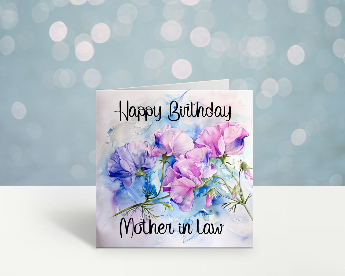 Nan Birthday Card, Personalised Mum Birthday Card For Her, Sweetpea Birthday Card, Card For Nanny, Card For Grandma, Card For Nan