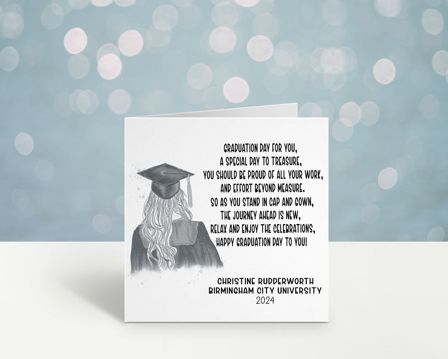 Graduation Card, Personalised Graduation Card For Him, Graduation Card With Poem