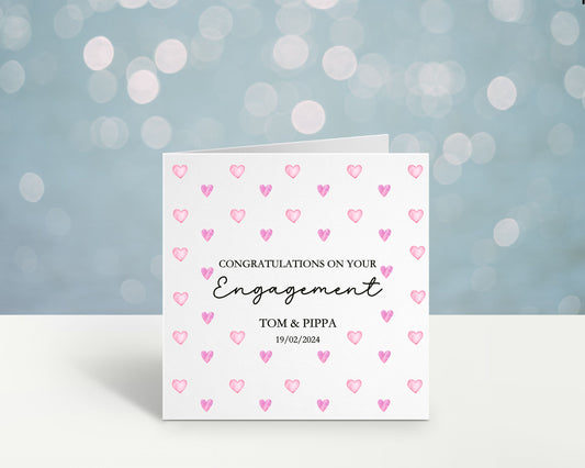 Personalised Engagement Card, Engagement Card For Friends, Congratulations Engagement, Granddaughter Son Sister Brother Wedding Engagement