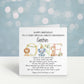 Personalised First Birthday Card For A Special Little Boy, Special Little Girl, 1st Birthday Card Granddaughter, Son, 1st Birthday Poem
