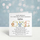 Personalised First Birthday Card For A Special Little Boy, Special Little Girl, 1st Birthday Card Granddaughter, Son, 1st Birthday Poem