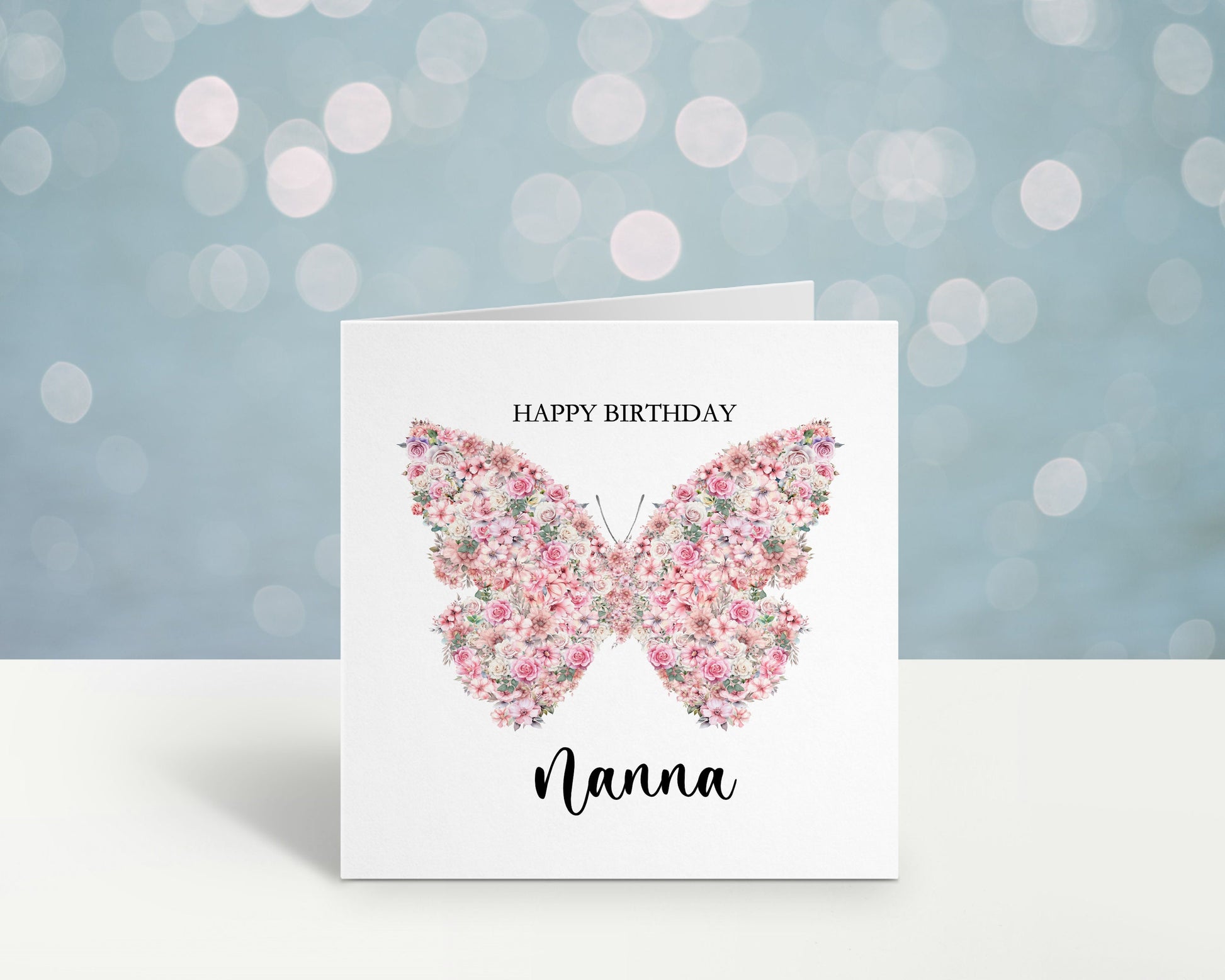 Nanny Birthday Card, Personalised Mum Birthday Card For Her, Butterfly Birthday Card, Card For Nanny, Card For Grandma, Card For Nanna