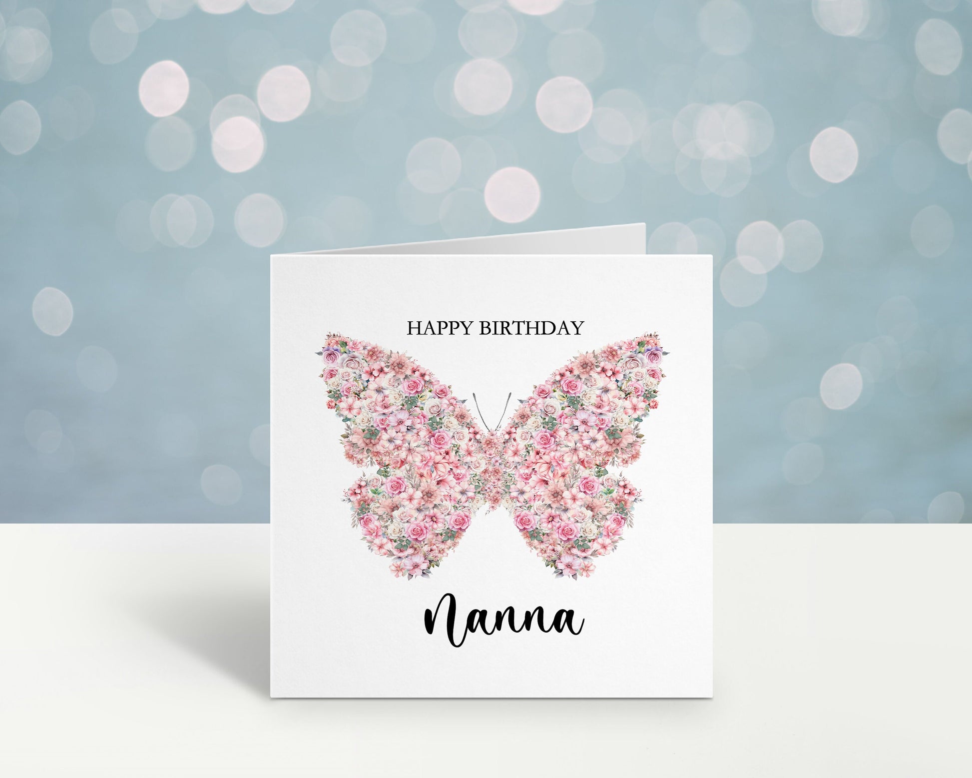 Nan Birthday Card, Personalised Mum Birthday Card For Her, Butterfly Birthday Card, Card For Nanny, Card For Grandma, Card For Nanna