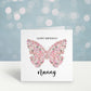 Nanny Birthday Card, Personalised Mum Birthday Card For Her, Butterfly Birthday Card, Card For Nanny, Card For Grandma, Card For Nanna