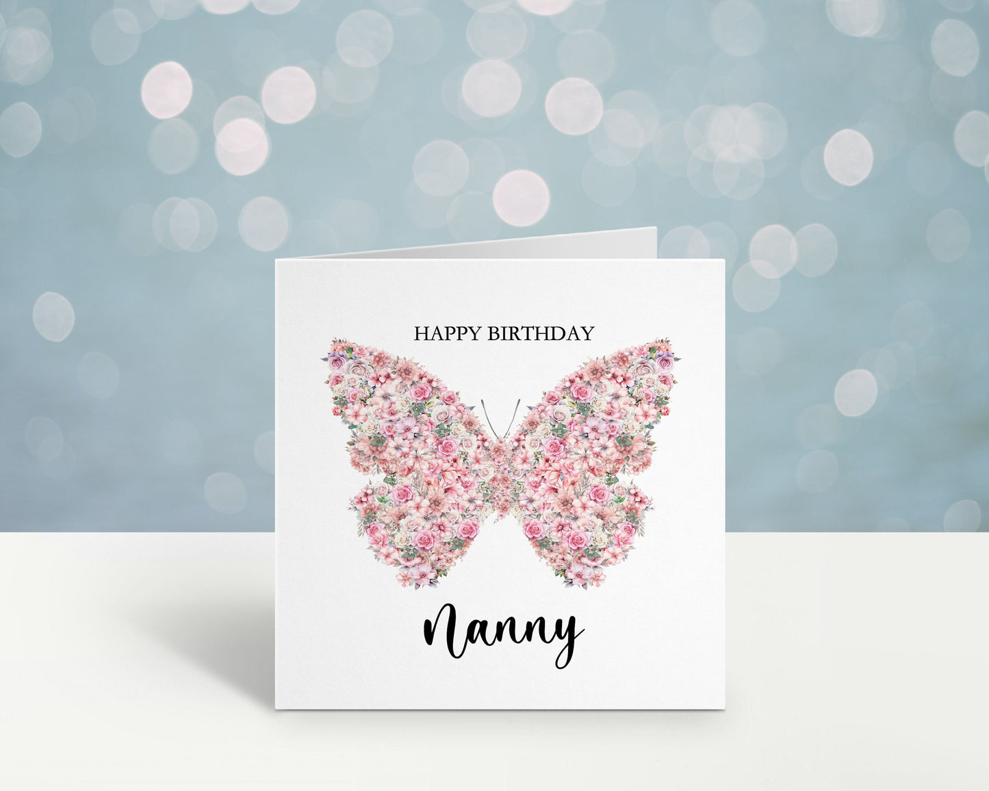 Nanny Birthday Card, Personalised Mum Birthday Card For Her, Butterfly Birthday Card, Card For Nanny, Card For Grandma, Card For Nanna