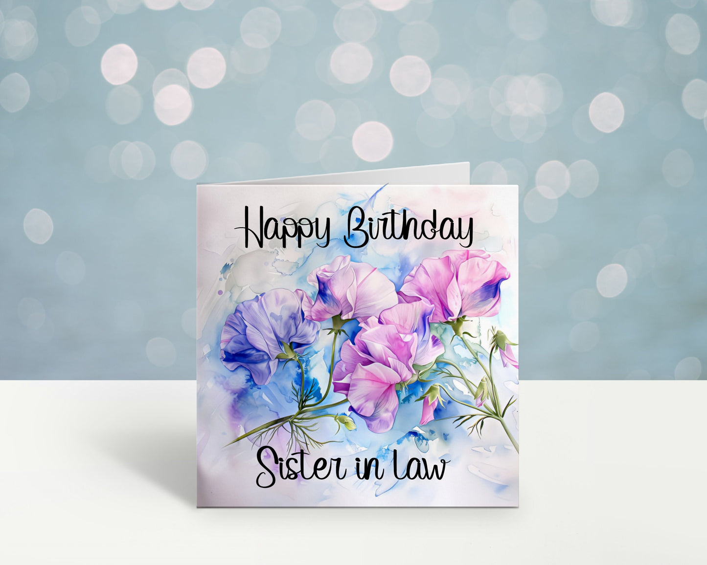 Mum Birthday Card, Personalised Mum Birthday Card For Her, Sweetpea Birthday Card, Card For Nanny, Card For Grandma, Card For Nan