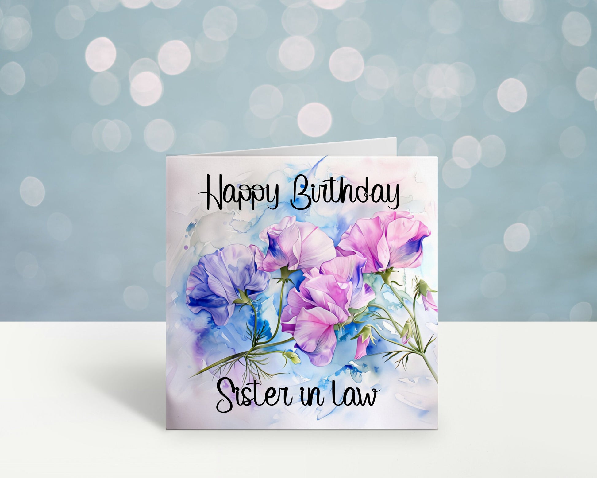 Mum Birthday Card, Personalised Mum Birthday Card For Her, Sweetpea Birthday Card, Card For Nanny, Card For Grandma, Card For Nan