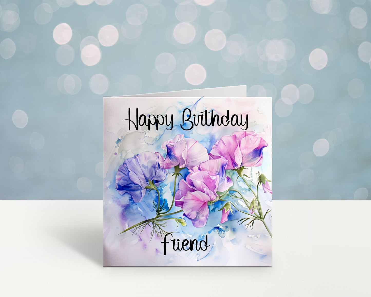 Sister In Law Birthday Card, Personalised Mum Birthday Card For Her, Sweetpea Birthday Card, Card For Nanny, Card For Grandma, Card For Nan
