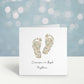 Croeso I'r Byd, New Baby Card, Cerdyn Cymraeg, Welsh Cards, Welsh New Baby Card, New Baby Card, Baby Feet