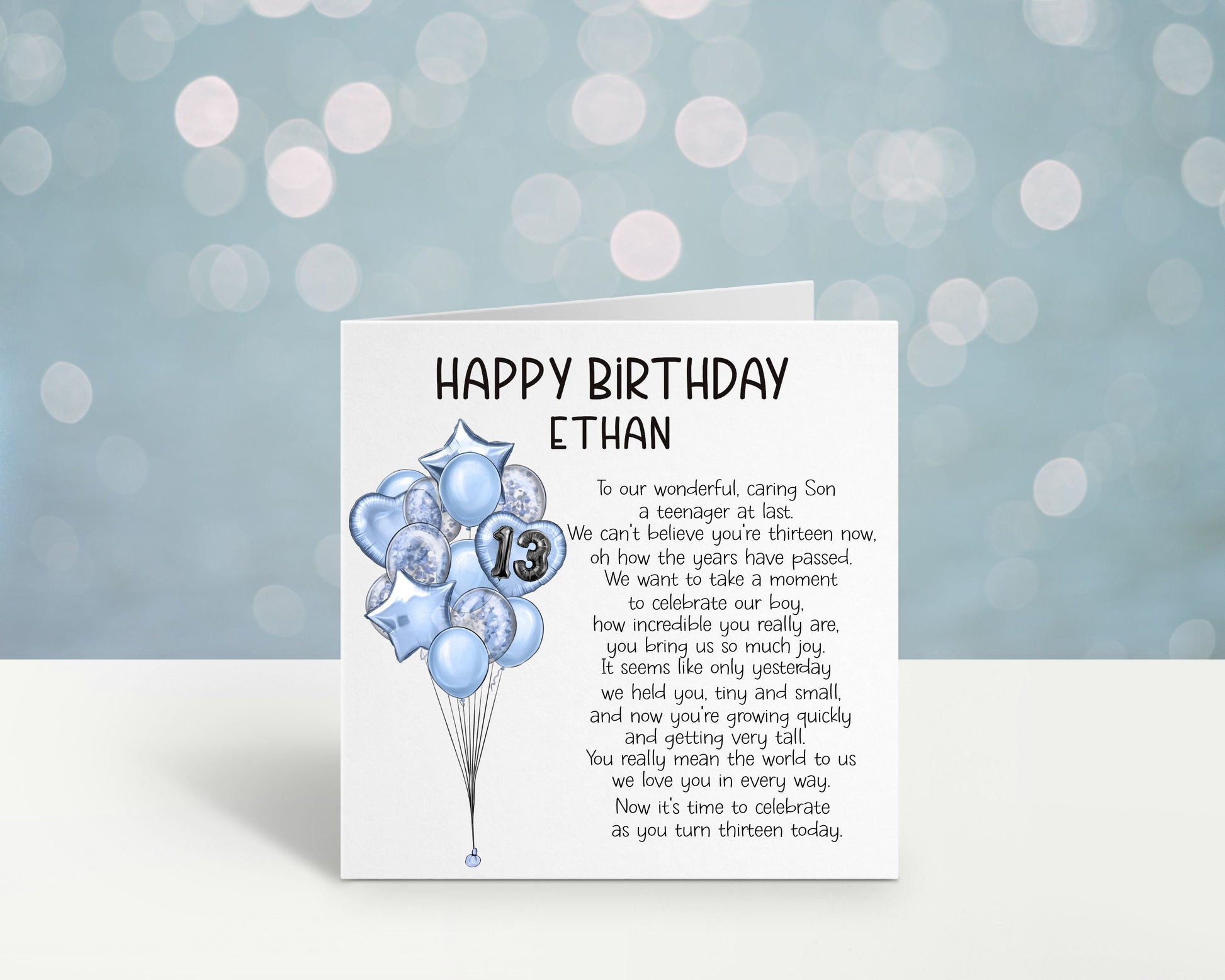 Personalised 13th Birthday Card, 13th Birthday Card For Grandson, Gamer Card For Son, Teenager Card, Great Nephew 13th Birthday Card