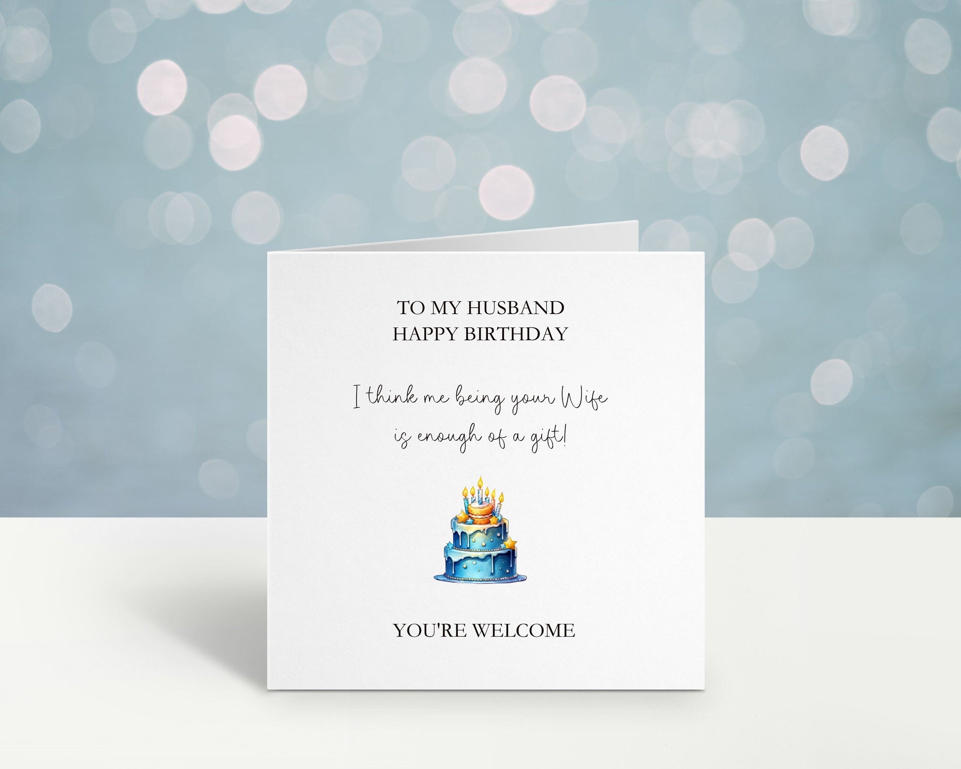 Husband Funny Birthday Card, Happy Birthday With Love From The Best Decision You Ever Made Card, Funny Birthday Card