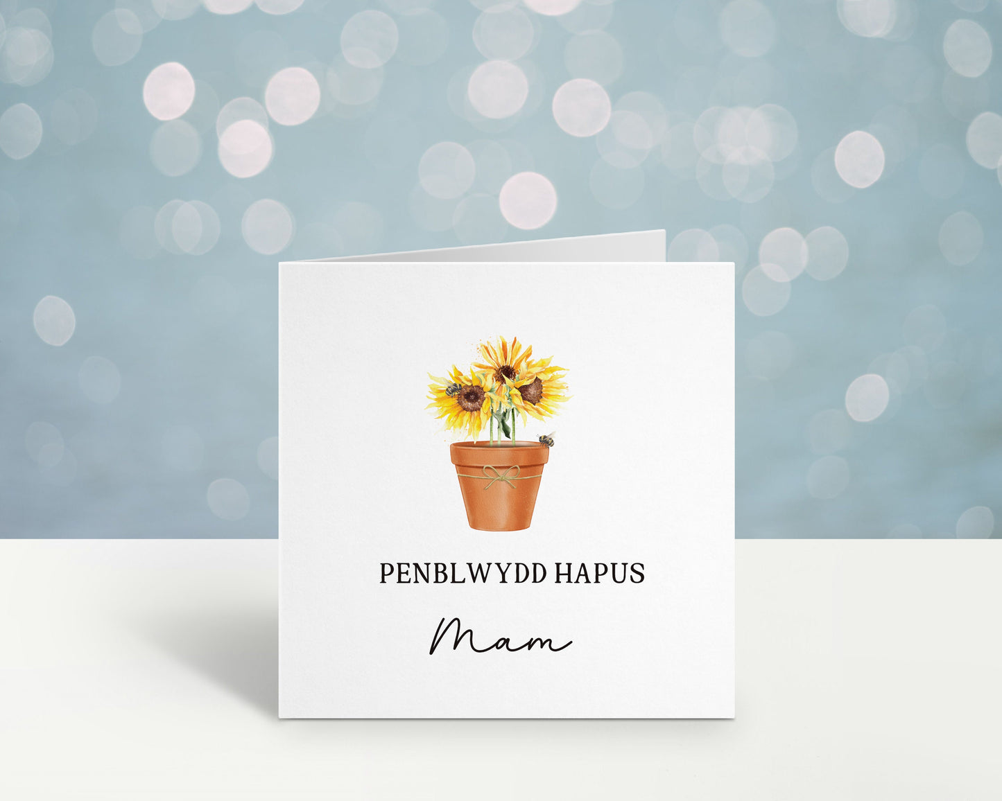 Welsh Birthday Card, Welsh Birthday Card For Her, Welsh Birthday Card For Him, Mam, Mamgu, Nain. Tadcu, Dad