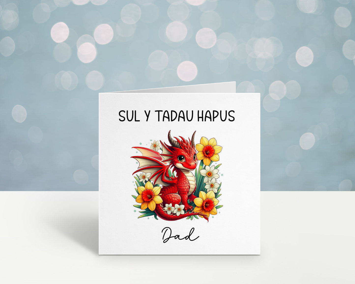 Welsh Fathers Day Card, Sul Y Tadau Hapus Card, Carden Cymraeg, Fathers Day Card For Tadci, Card For Taid, Welsh Dragon Fathers Day , Cerdyn