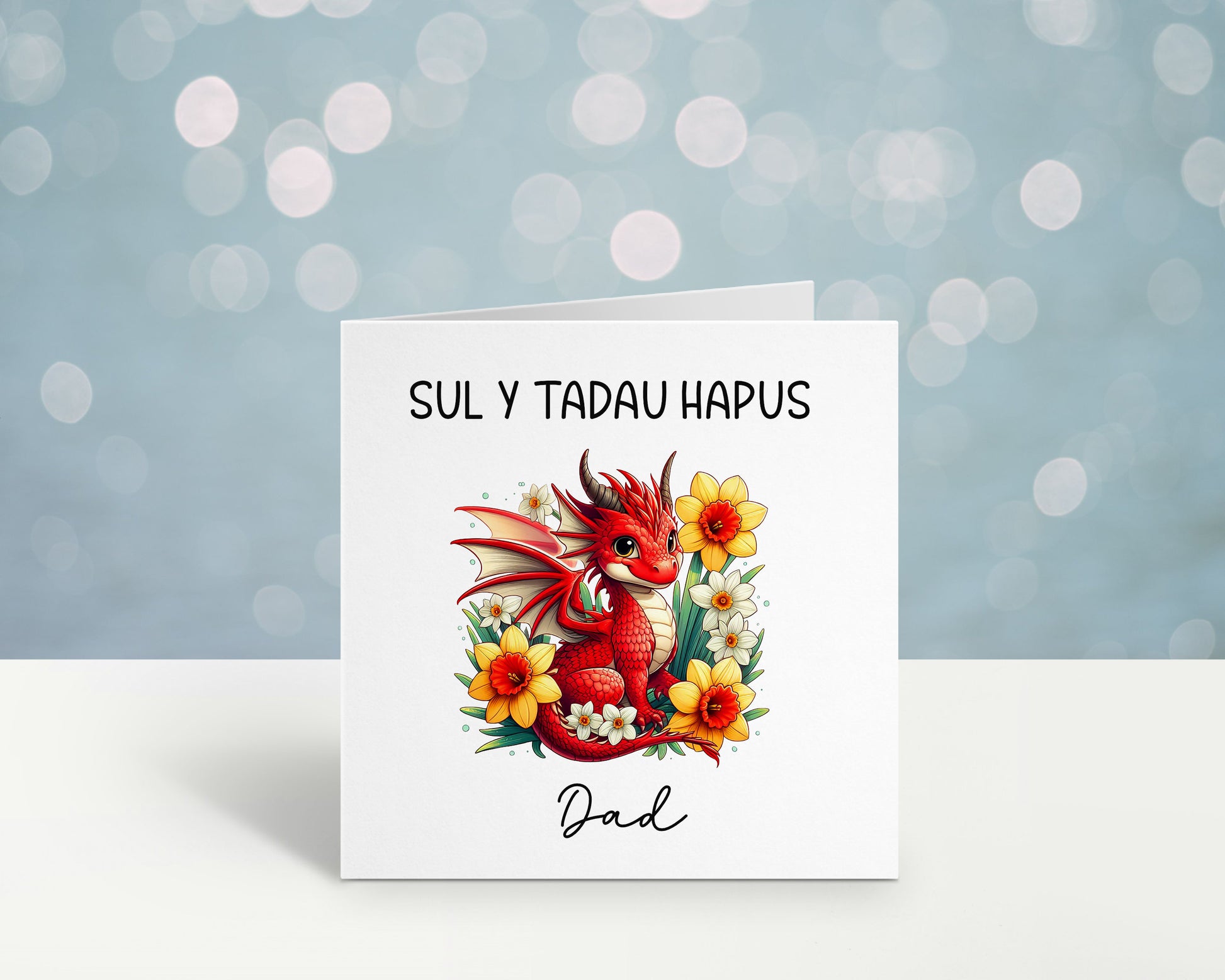 Welsh Fathers Day Card, Sul Y Tadau Hapus Card, Carden Cymraeg, Fathers Day Card For Tadci, Card For Taid, Welsh Dragon Fathers Day , Cerdyn