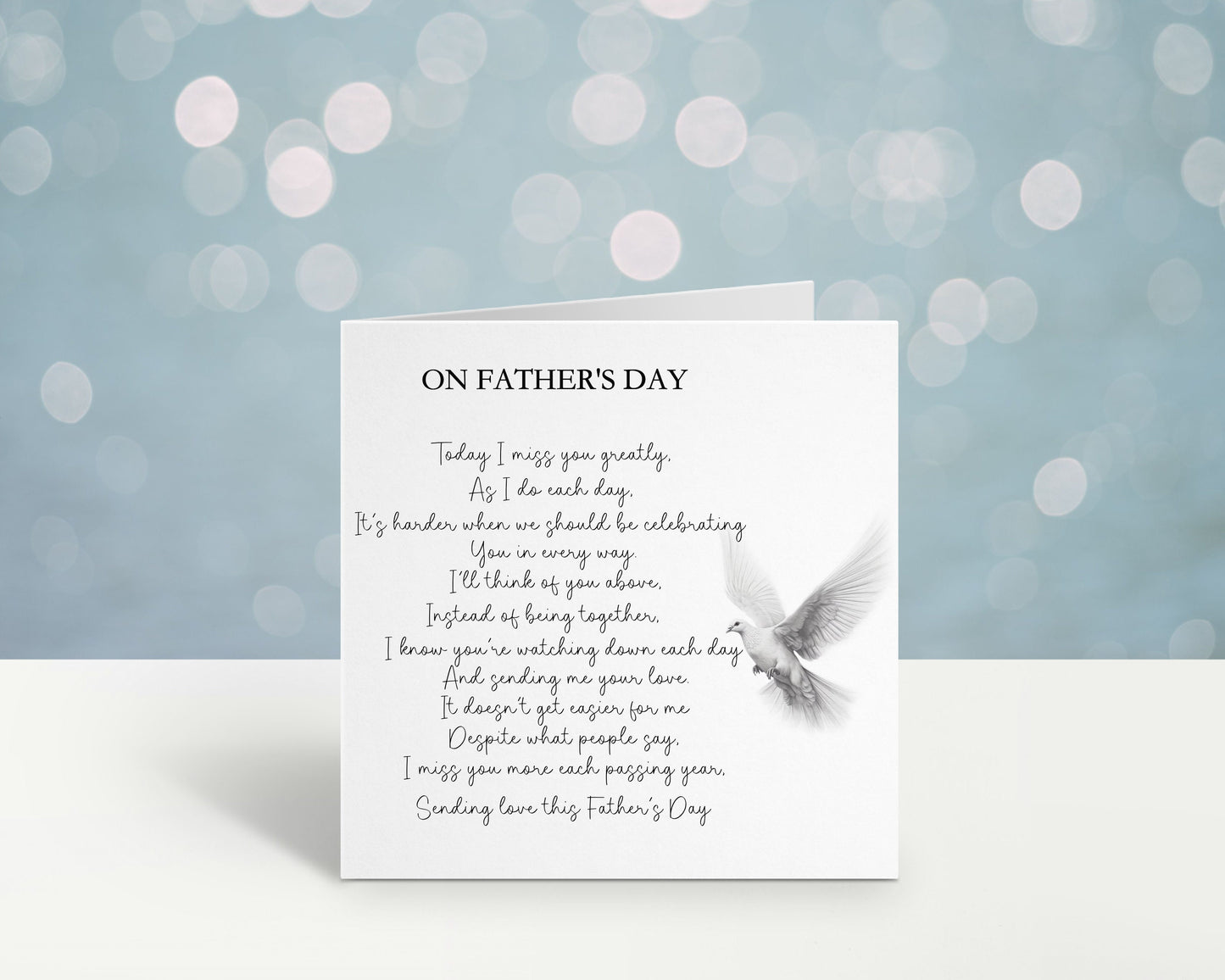 Fathers Day Card, Fathers Day Without Him, Thinking Of You On Fathers Day, Dad In Heaven, Angel In Heaven,