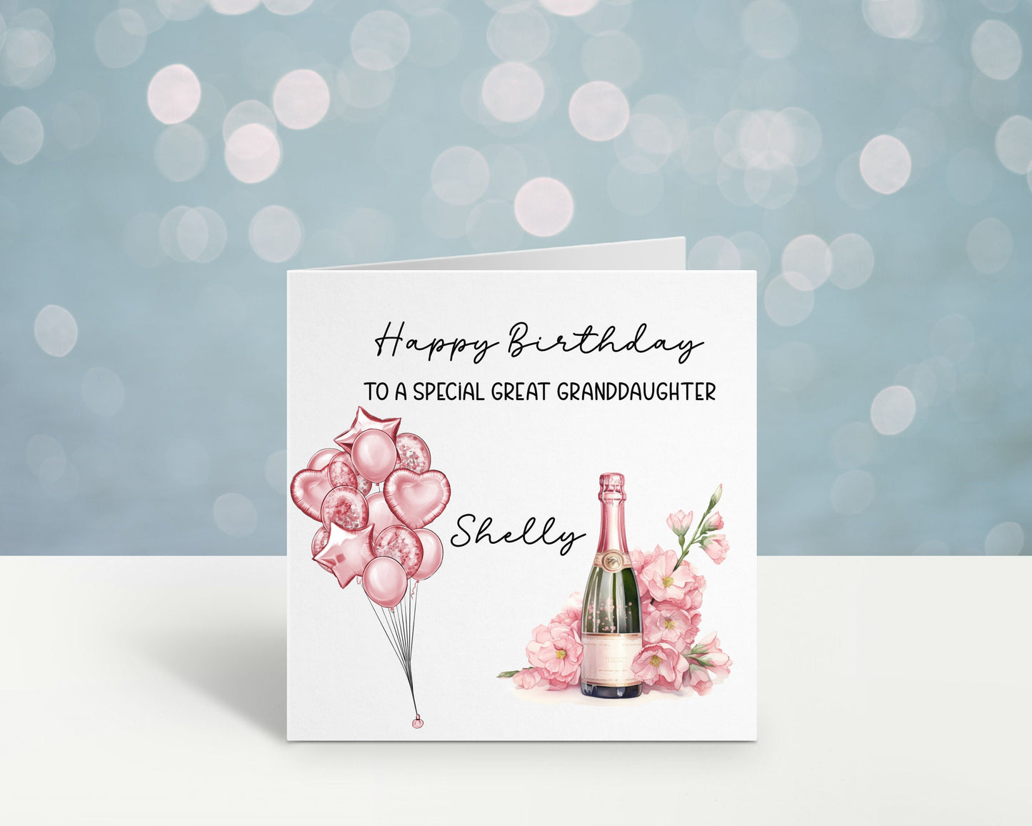 Great Granddaughter Birthday Card, Birthday Card For Her, Personalised Card , Special Friend Card, Godmother Card, Cousin Birthday Card