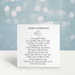 Fathers Day Card, Fathers Day Card For Single Dad, Father's Day Card With Poem Verse Fathers Day Card For One Parent Family