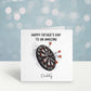 Darts Fathers Day Card, Personalised Fathers Day Card For Step Dad, Father's Day Card With Dartboard Design, Bampi, Bampy, Grandad, Daddy