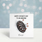 Darts Fathers Day Card, Personalised Fathers Day Card For Grandad, Father's Day Card With Dartboard Design, Bampi, Bampy, Grandad, Daddy