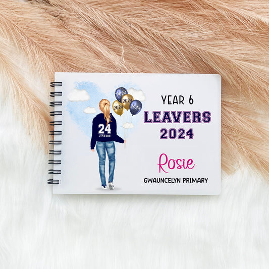 Leavers Notebook, Class Of 2024 Leavers, Personalised School Leavers Book, School Leavers Memory Book, Year 6 Leavers Autograph Book