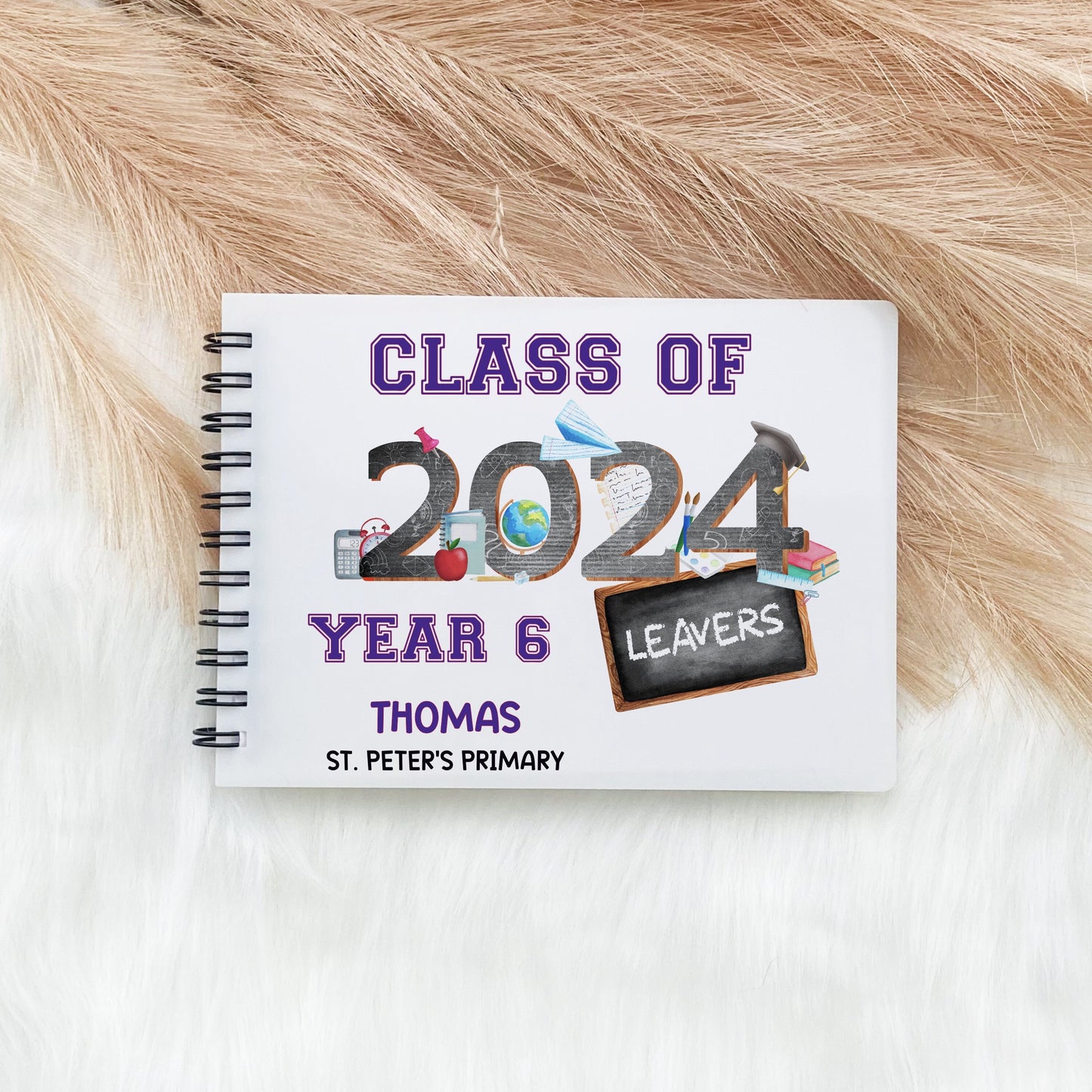 Leavers Notebook, Class Of 2024 Leavers, Personalised School Leavers Book, School Leavers Memory Book, Year 6 Leavers Autograph Book