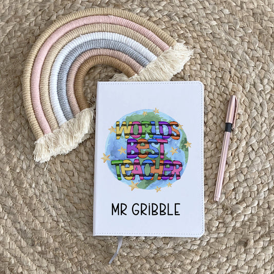 Personalised Teacher Gifts, Teacher Notebook, Gifts For Teachers, Gifts For Teachers End Of Year, Childminder Gift, Teaching Assistant Gift
