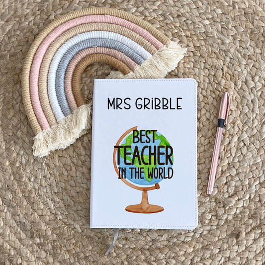 Personalised Teacher Gifts, Teacher Notebook, Gifts For Teachers, Gifts For Teachers End Of Year, Childminder Gift, Teaching Assistant Gift