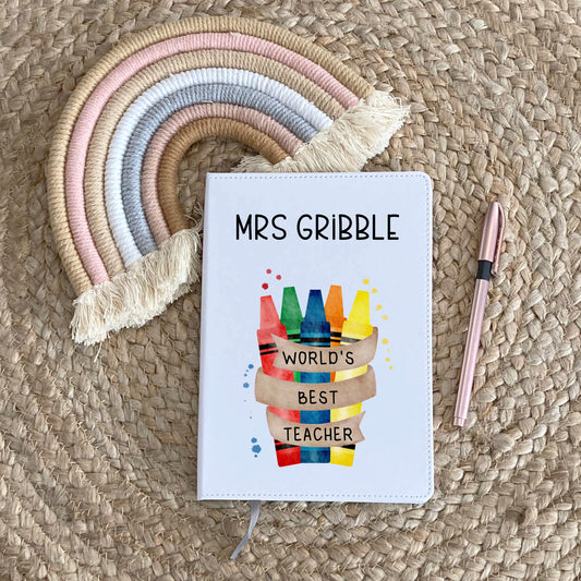 Personalised Teacher Gifts, Teacher Notebook, Gifts For Teachers, Gifts For Teachers End Of Year, Childminder Gift, Teaching Assistant Gift