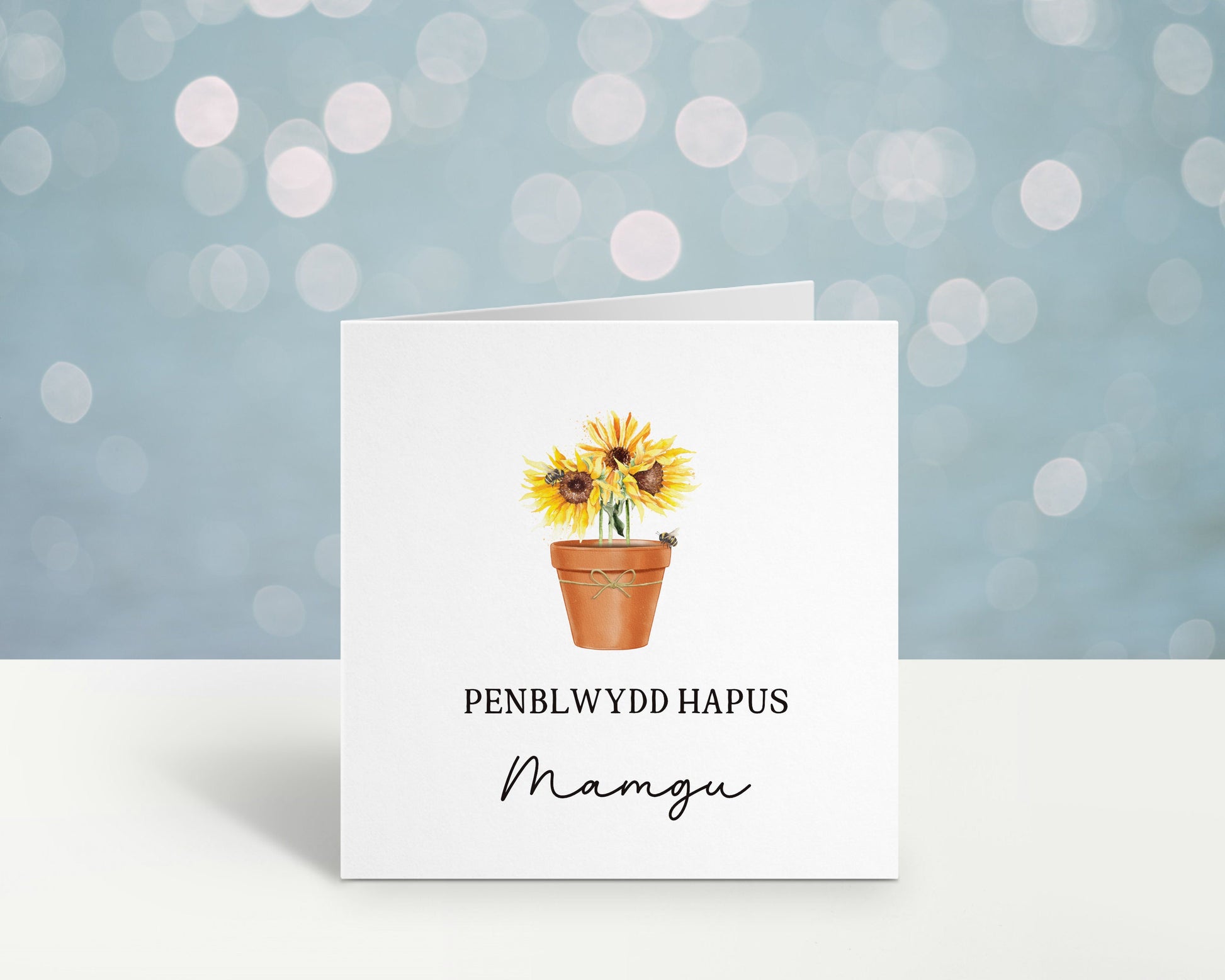 Welsh Birthday Card, Welsh Birthday Card For Her, Welsh Birthday Card For Him, Mam, Mamgu, Nain. Tadcu, Dad