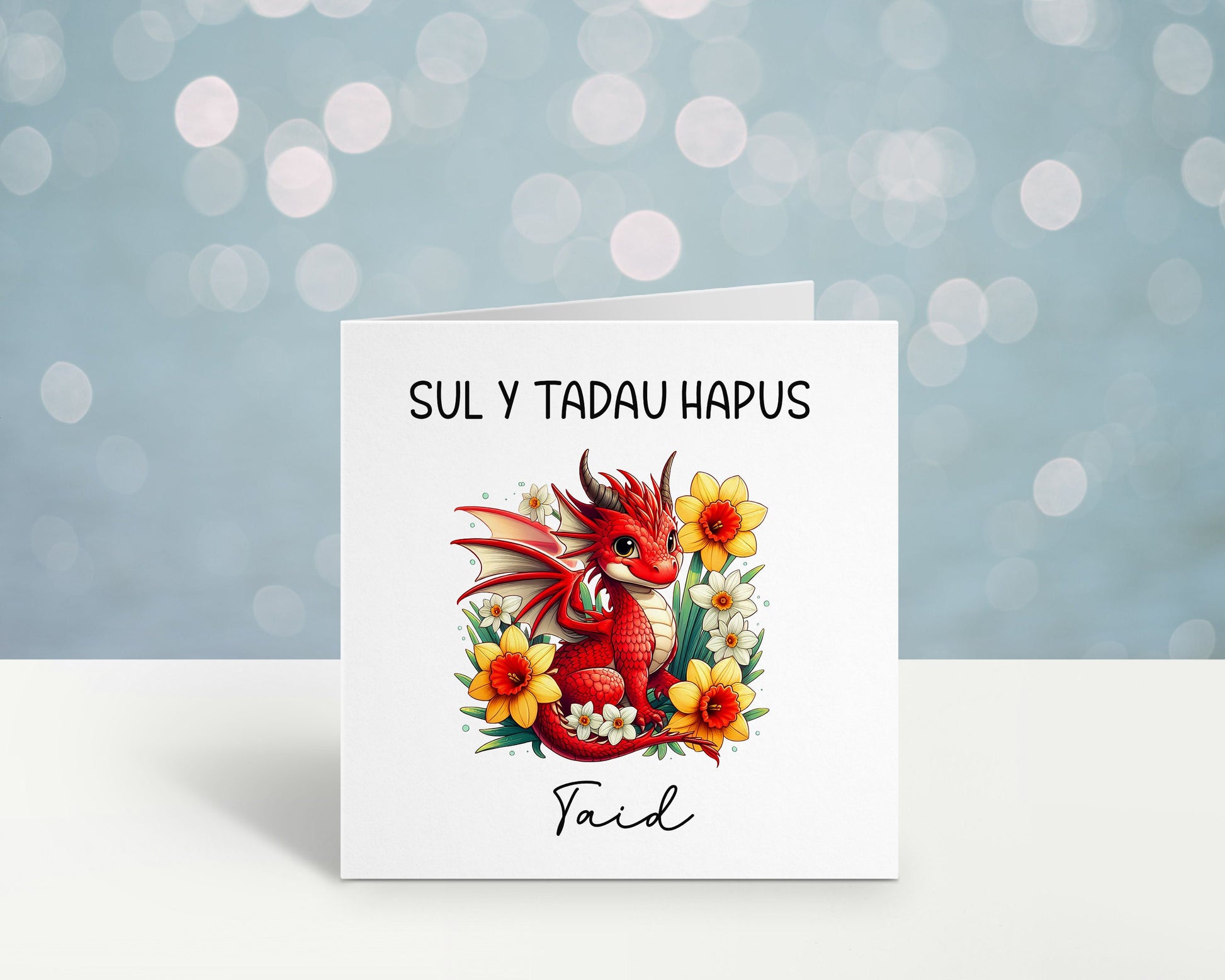 Welsh Fathers Day Card, Sul Y Tadau Hapus Card, Carden Cymraeg, Fathers Day Card For Tadci, Card For Taid, Welsh Dragon Fathers Day , Cerdyn