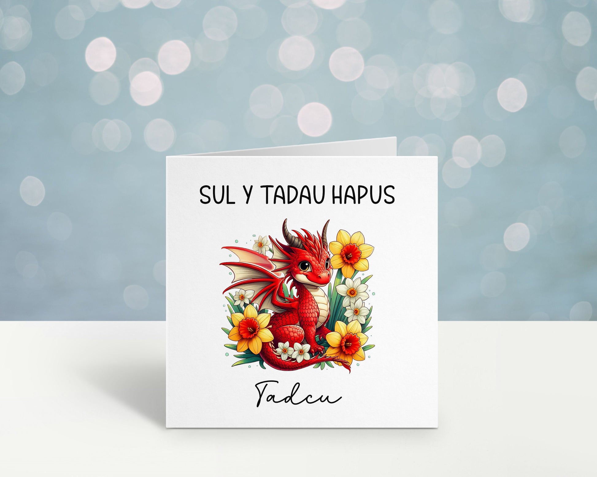 Welsh Fathers Day Card, Sul Y Tadau Hapus Card, Carden Cymraeg, Fathers Day Card For Tadci, Card For Taid, Welsh Dragon Fathers Day , Cerdyn