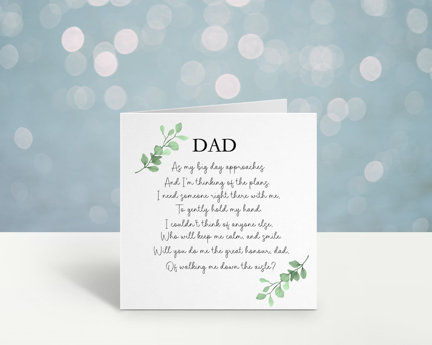 Father Of The Bride Proposal Card, Personalised Father Of The Bride Proposal Card, Will You Walk Me Down The Aisle
