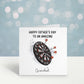 Darts Fathers Day Card, Personalised Fathers Day Card For Grandad, Father's Day Card With Dartboard Design, Bampi, Bampy, Grandad, Daddy