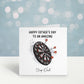 Darts Fathers Day Card, Personalised Fathers Day Card For Step Dad, Father's Day Card With Dartboard Design, Bampi, Bampy, Grandad, Daddy