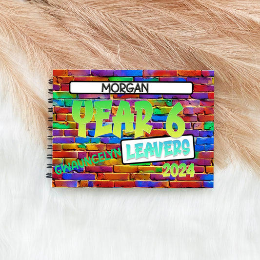 Personalised School Leavers Note Book, Class of 2024 Note Book, Y6 Leavers Gift, Notebook, Primary School Leavers Autograph Book