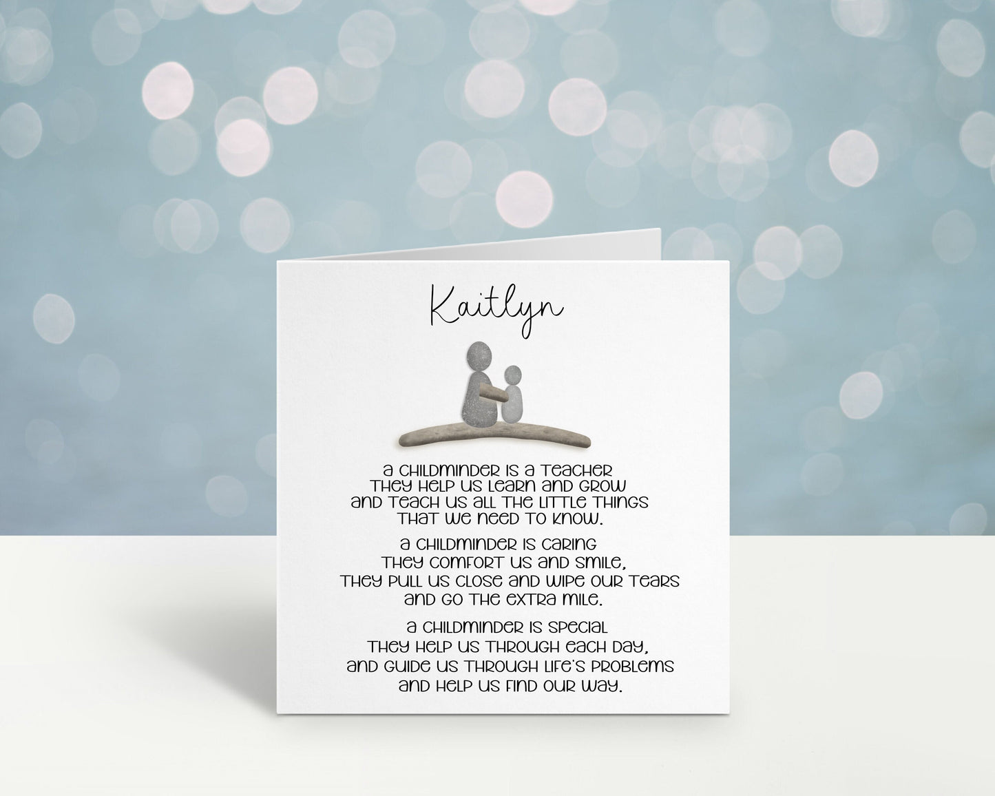 Childminder Card, Thank You Child Minder Card, Card For Childminder, Teacher Gift, Personalised Childminder Card