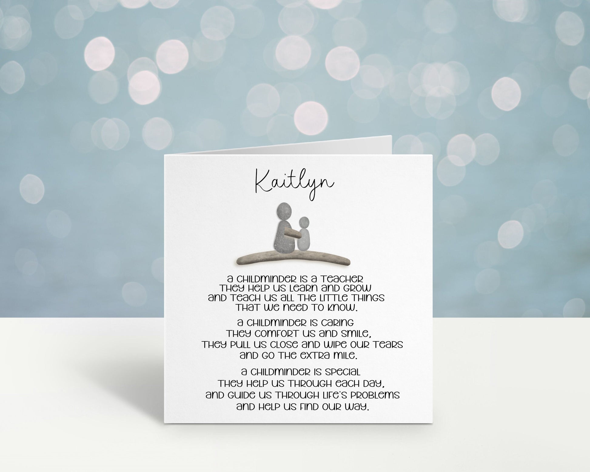 Childminder Card, Thank You Child Minder Card, Card For Childminder, Teacher Gift, Personalised Childminder Card