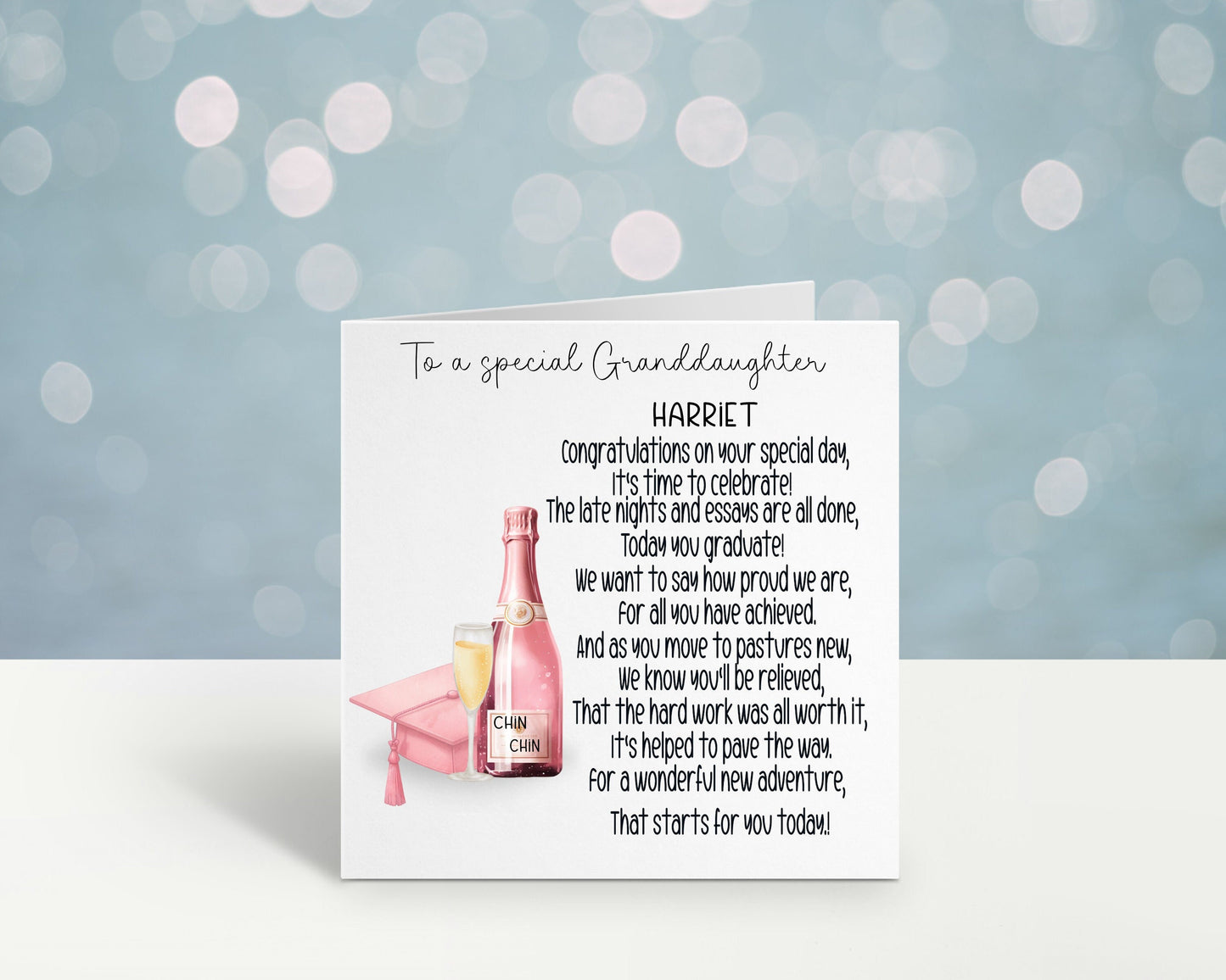 Great Granddaughter Graduation Card, Personalised Graduation Card For Her, Graduation Card For Grandson, Son Graduation, Daughter Graduation