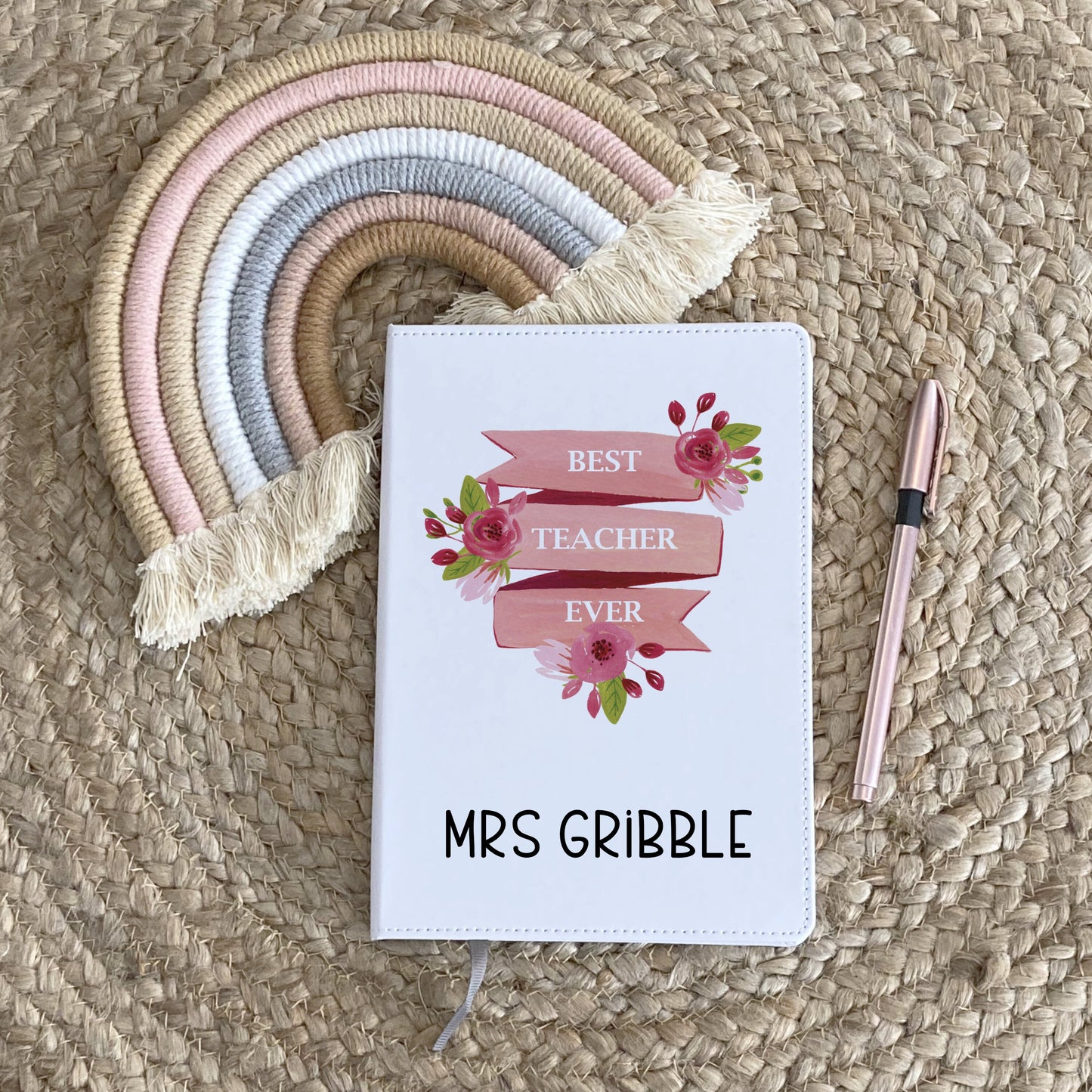 Personalised Teacher Gifts, Teacher Notebook, Gifts For Teachers, Gifts For Teachers End Of Year, Childminder Gift, Teaching Assistant Gift