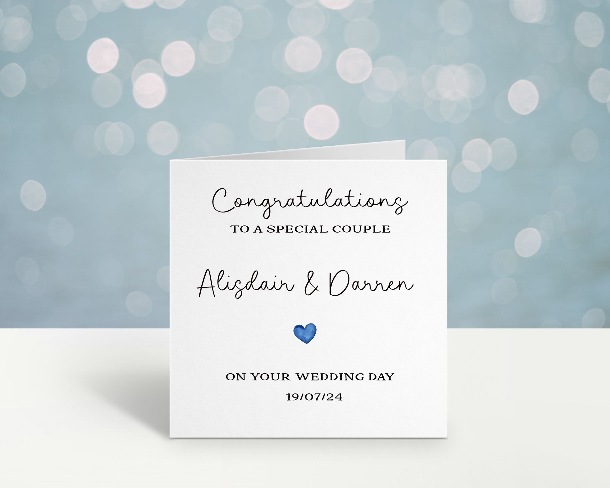Personalised Gay Wedding Card, Same Sex Wedding Card, Mr & Mr Wedding Day Card, Mrs And Mrs Card
