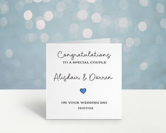 Personalised Gay Wedding Card, Same Sex Wedding Card, Mr & Mr Wedding Day Card, Mrs And Mrs Card