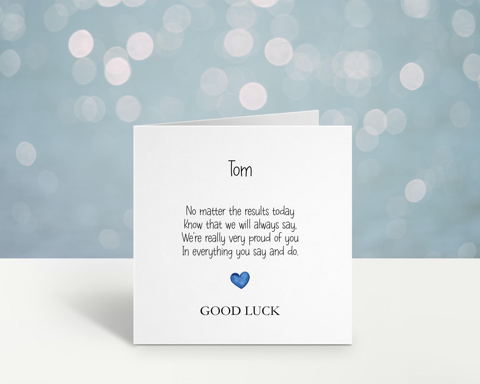 Exam Results Day Card, Good Luck On Your Exam Results Card, Personalised Exam Results Day Card