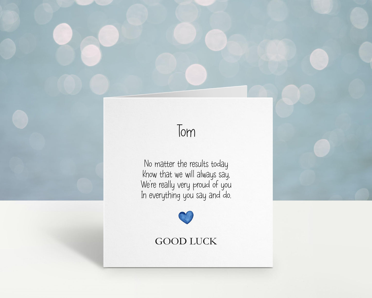 Exam Results Day Card, Good Luck On Your Exam Results Card, Personalised Exam Results Day Card