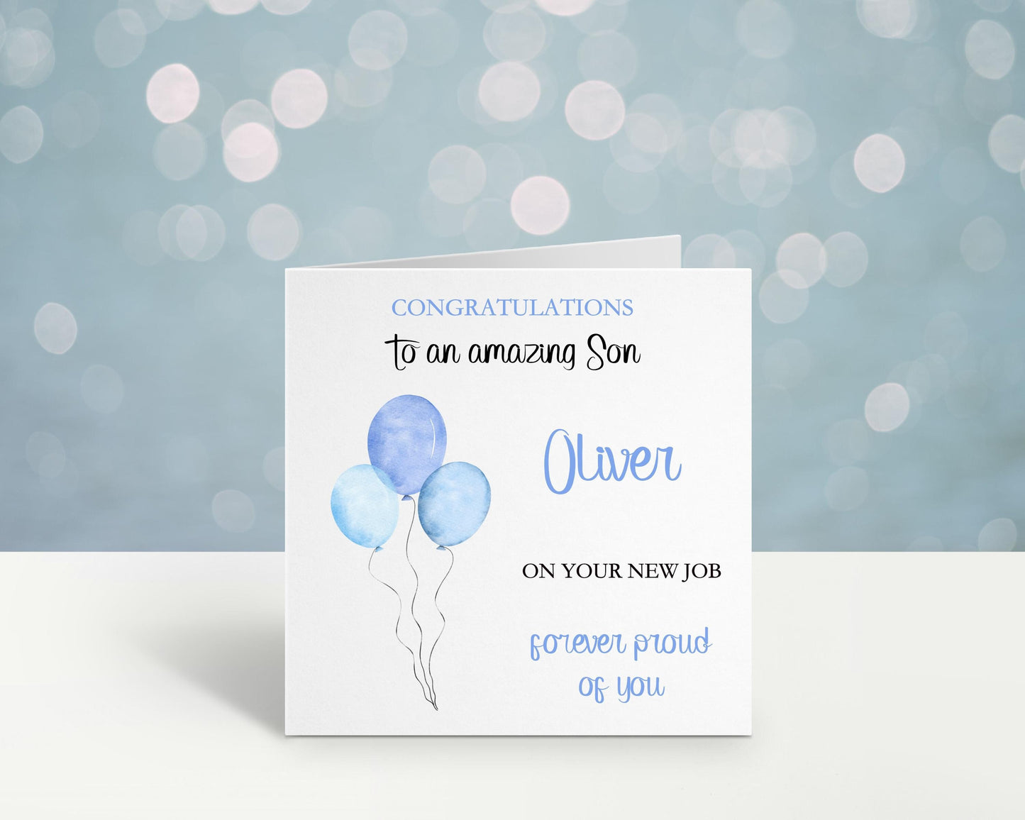Congratulations On Your New Job Card, Good Luck In Your New Job Card, Personalised New Job Card For Grandson, New Job Card Great Nephew