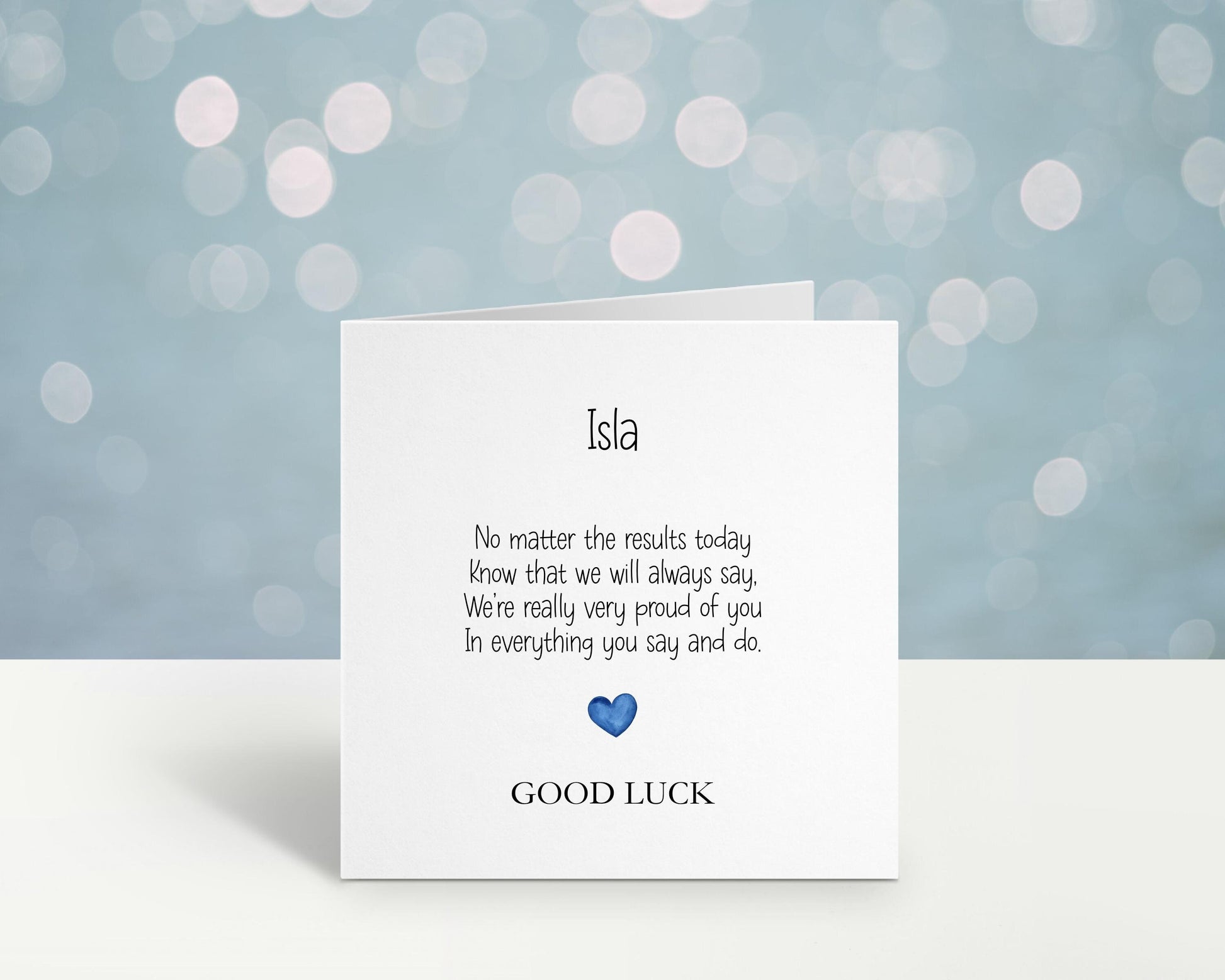 Exam Results Day Card, Good Luck On Your Exam Results Card, Personalised Exam Results Day Card