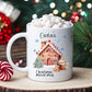 Christmas Movie Mug, Personalised Mug For Christmas, Gingerbread House And Ginger Bread Man Christmas Movie Mug, Hot Chocolate Mug